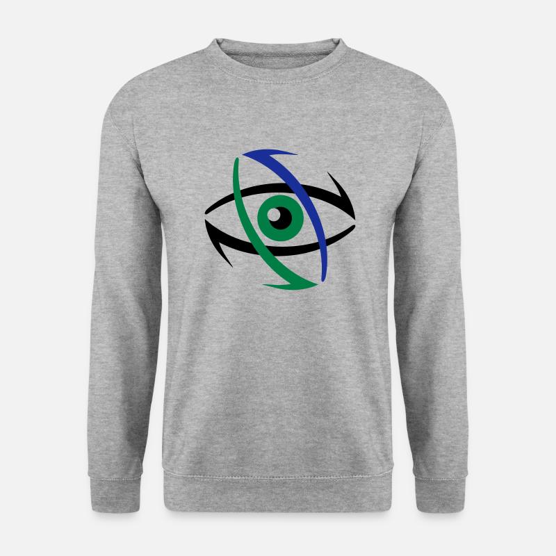 Auge 7 Augenarzt - Unisex Pullover - Weißgrau meliert