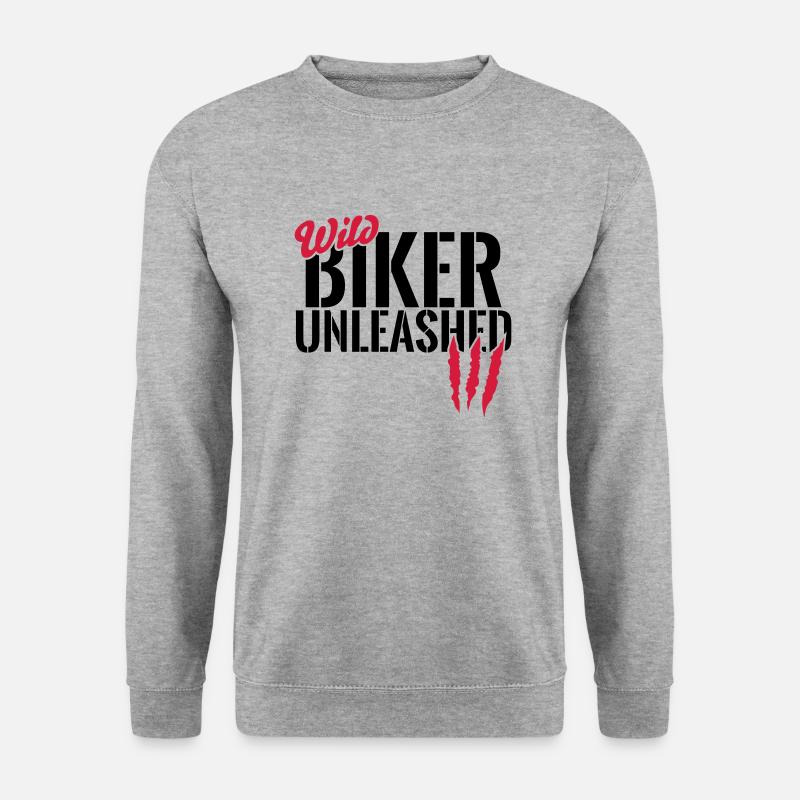 Wild biker unleashed - Unisex Sweatshirt - salt & pepper