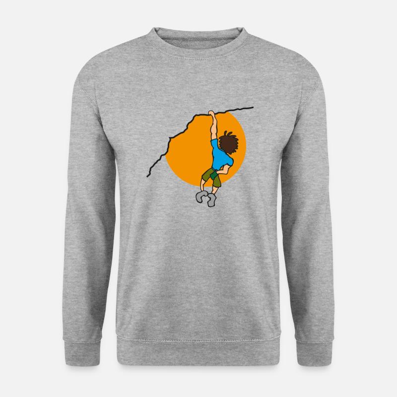 Freikletterer - Unisex Pullover - Weißgrau meliert