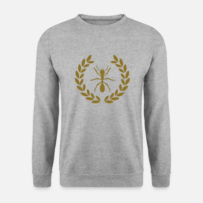 ant deluxe - Unisex Pullover - Weißgrau meliert
