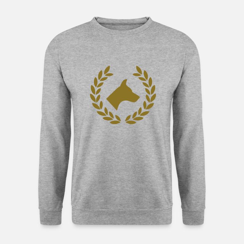 dog deluxe - Unisex Pullover - Weißgrau meliert