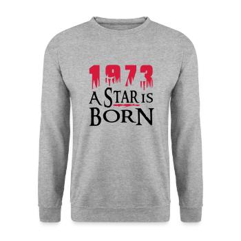 a_star_1973 - Unisex Sweatshirt - salt & pepper - Front - Alina (178cm) & Michal (187cm)