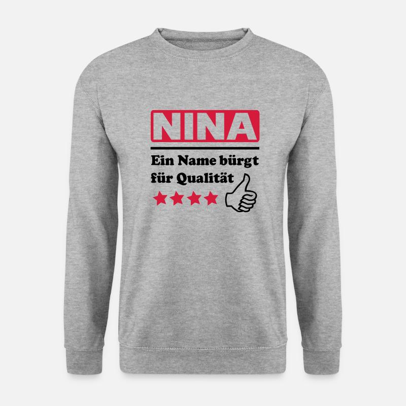 nina - Unisex Sweatshirt - salt & pepper