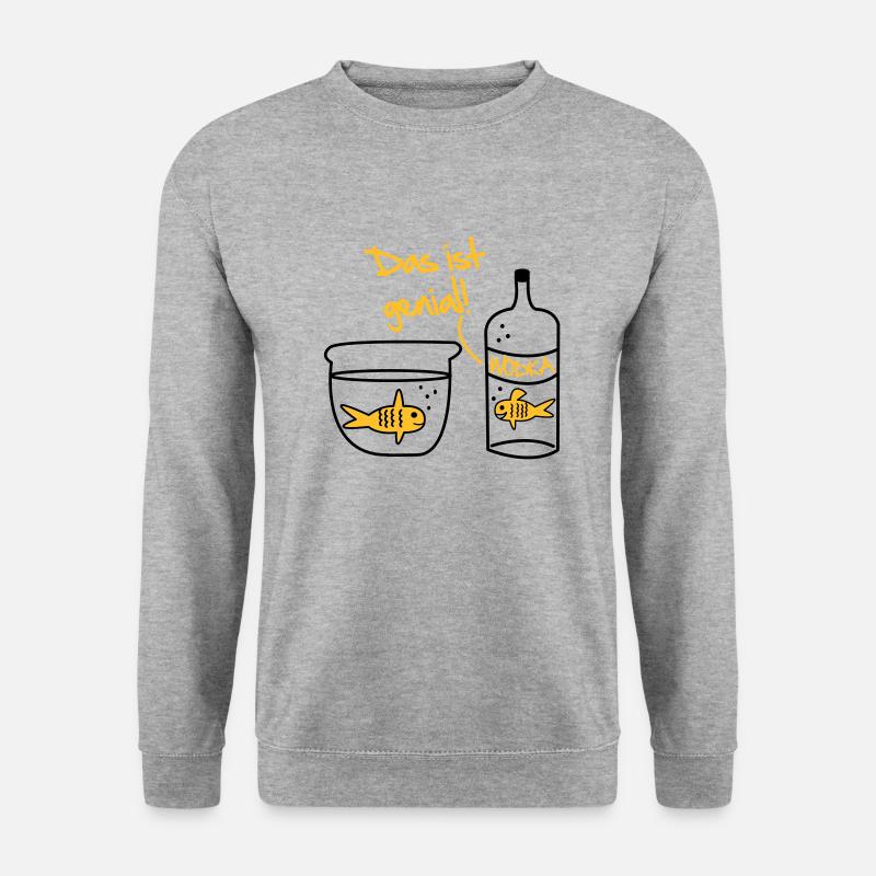Goldfish vodka Design - Unisex Sweatshirt - salt & pepper