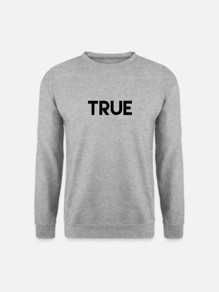 stylish design, true - Unisex Sweatshirt - salt & pepper
