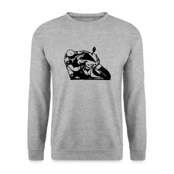 cb81000rr - Sweat-shirt Unisexe - gris chiné - Devant - Alina (178cm) & Michal (187cm)
