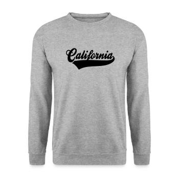 California - Unisex Pullover - Weißgrau meliert - Vorne - Alina (178cm) & Michal (187cm)