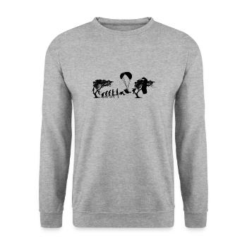 PG evolution - Unisex Sweatshirt - salt & pepper - Front - Alina (178cm) & Michal (187cm)