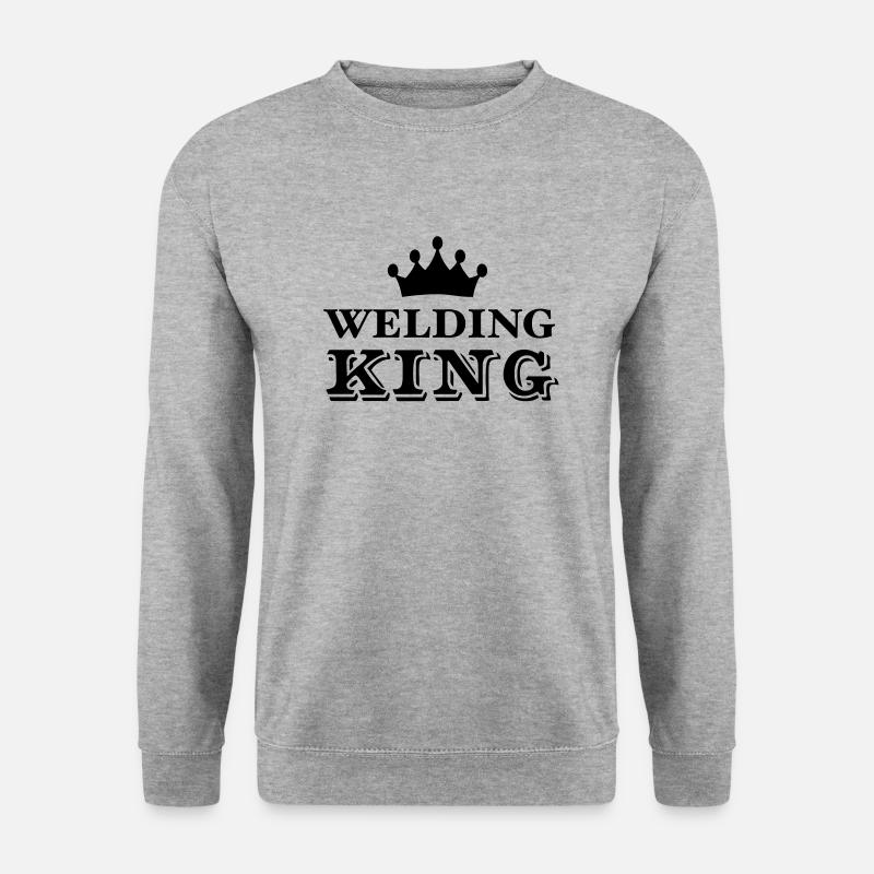 Welding King - Unisex Sweatshirt - salt & pepper