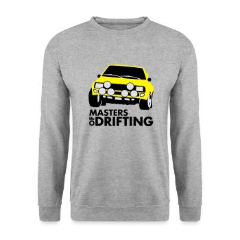 Masters of drifting - Unisex Pullover - Weißgrau meliert - Vorne - Alina (178cm) & Michal (187cm)