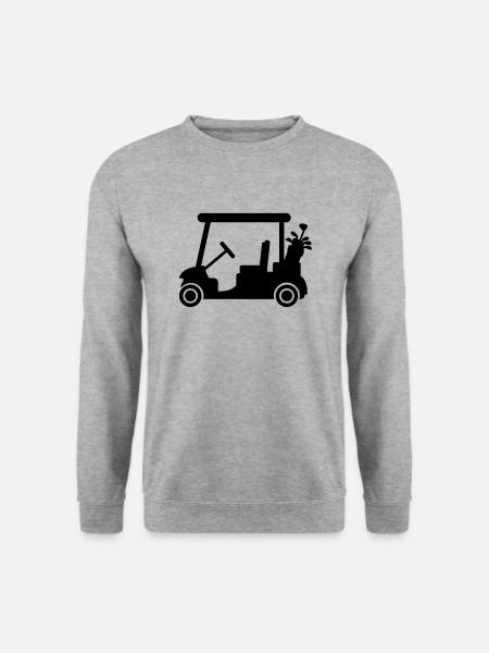 Golf car - Unisex Sweatshirt - salt & pepper