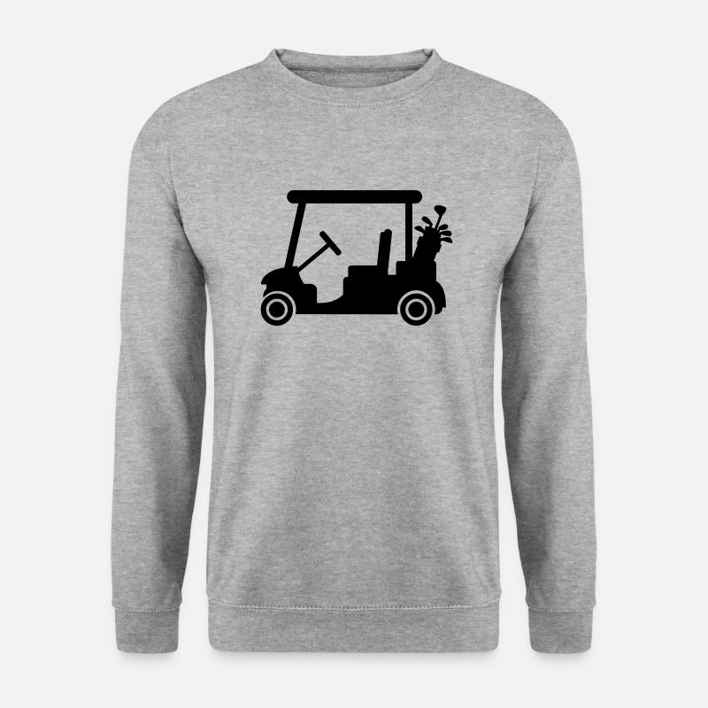 Golf car - Unisex Pullover - Weißgrau meliert