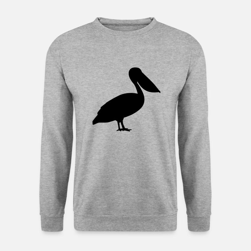Pelikan - Unisex Pullover - Weißgrau meliert