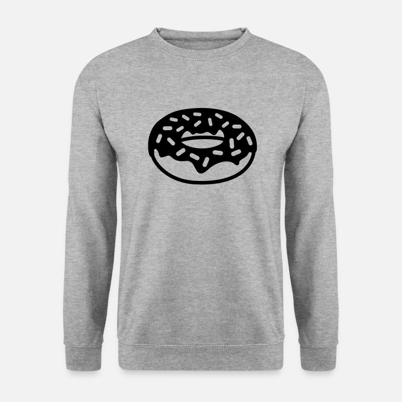 Donut - Unisex Pullover - Weißgrau meliert
