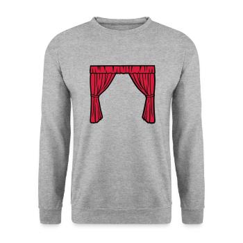Theater - Unisex Sweatshirt - salt & pepper - Front - Alina (178cm) & Michal (187cm)