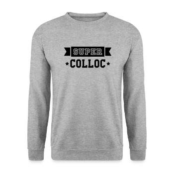 Coloc / Colocataire / Collocatrice / Amis / Appart - Sweat-shirt Unisexe - gris chiné - Devant - Alina (178cm) & Michal (187cm)
