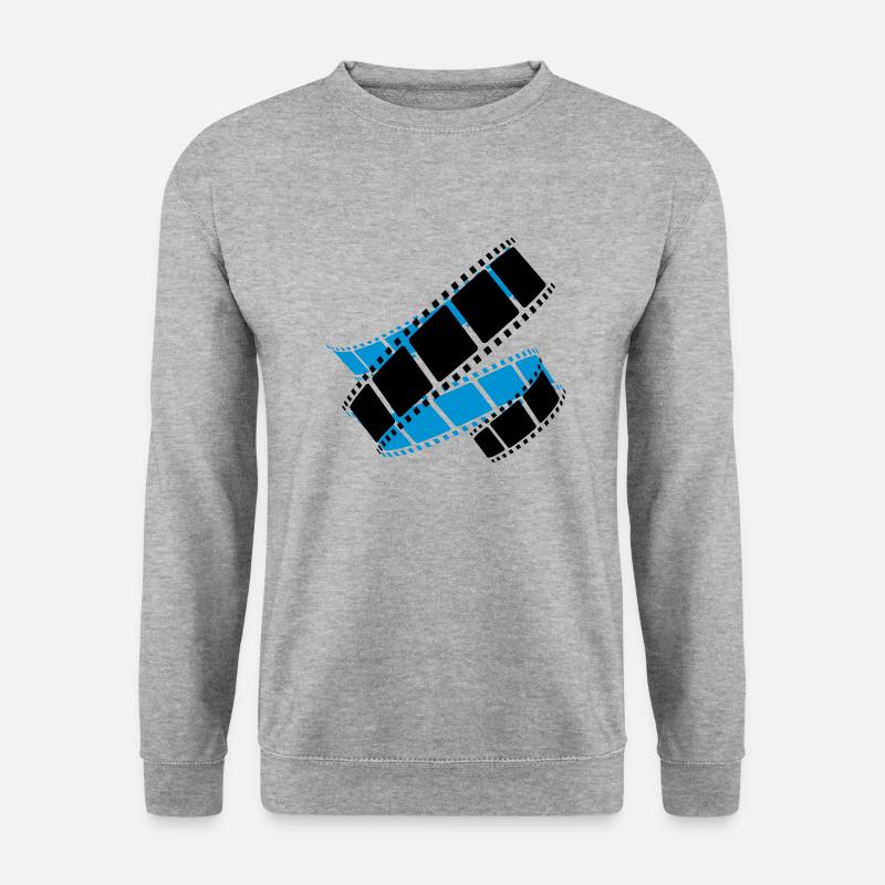 Filmrolle - Unisex Pullover - Weißgrau meliert