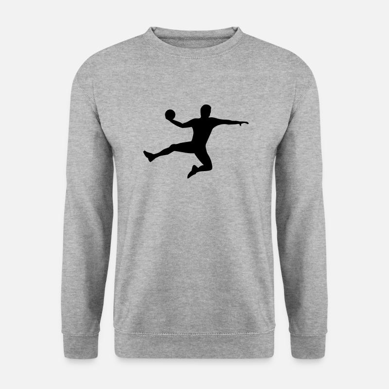 Handball - Unisex Pullover - Weißgrau meliert