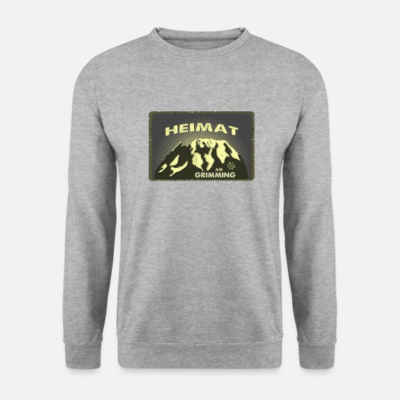 Grimming Heimat - Unisex Pullover - Weißgrau meliert