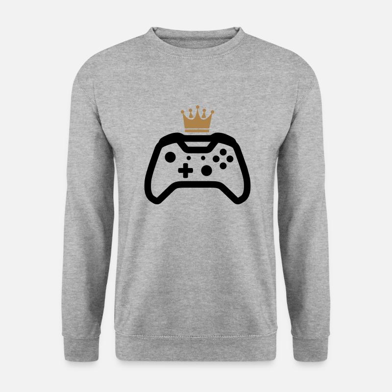 gamer - Unisex Pullover - Weißgrau meliert