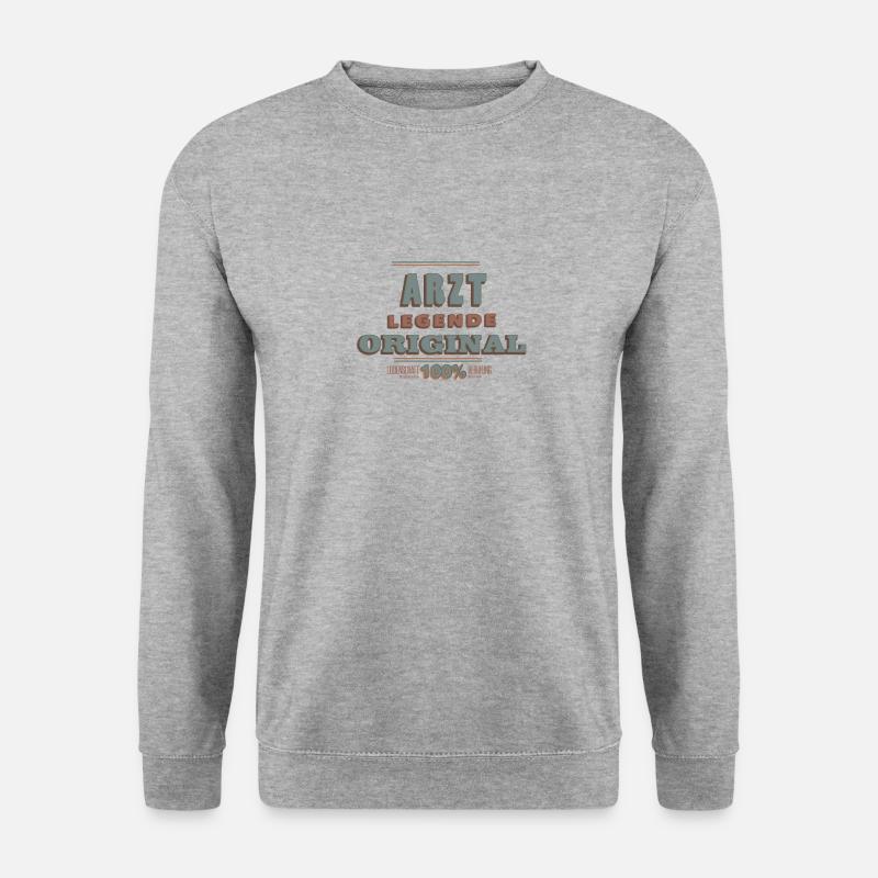 Arzt - Unisex Pullover - Weißgrau meliert