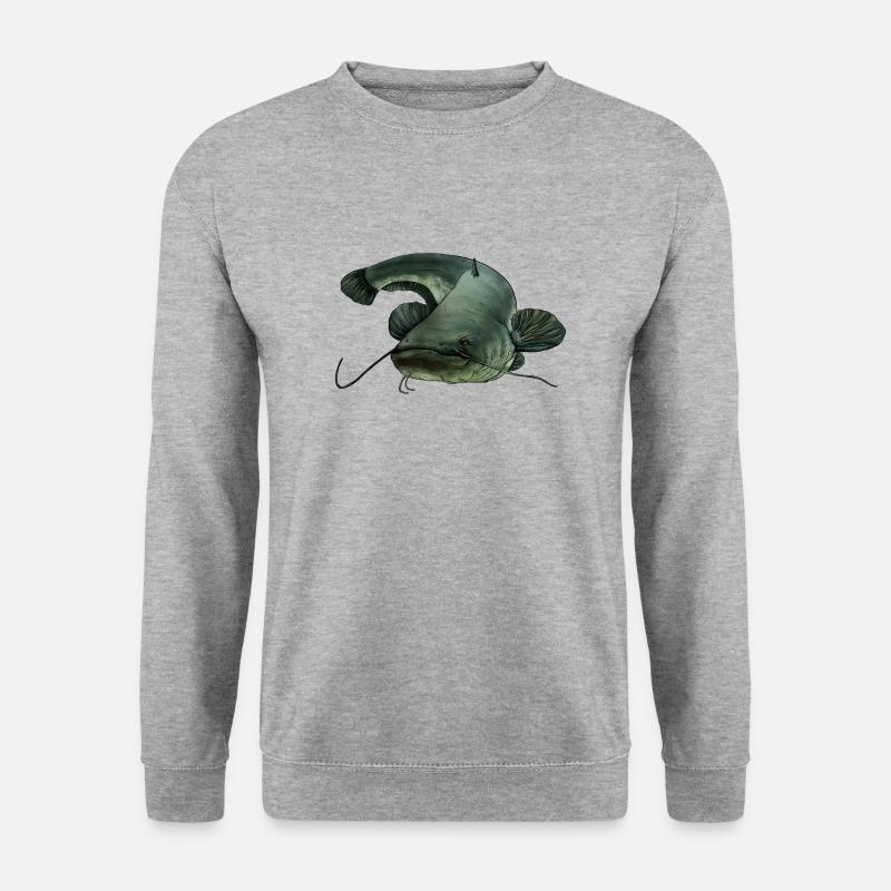 Wels - Unisex Pullover - Weißgrau meliert