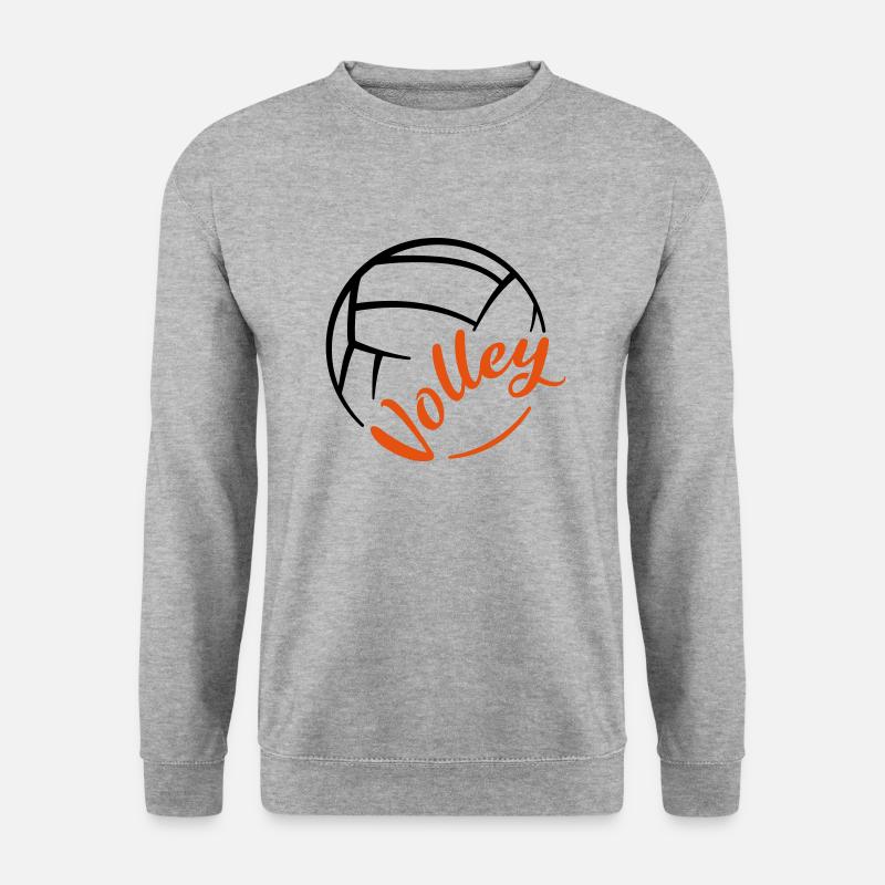 Volleyball - Unisex Pullover - Weißgrau meliert