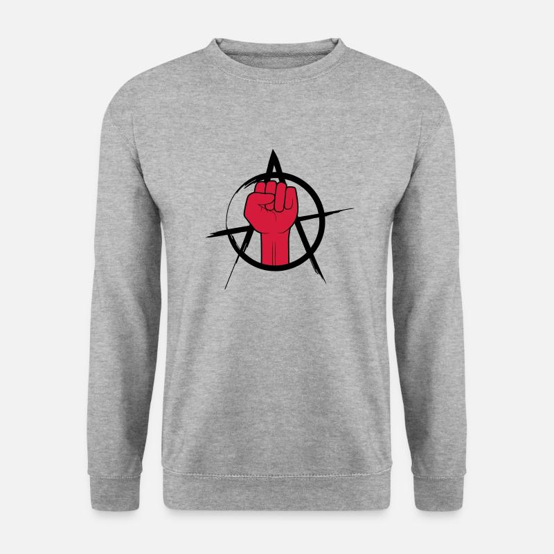 Faust logo anarchy design - Unisex Sweatshirt - salt & pepper