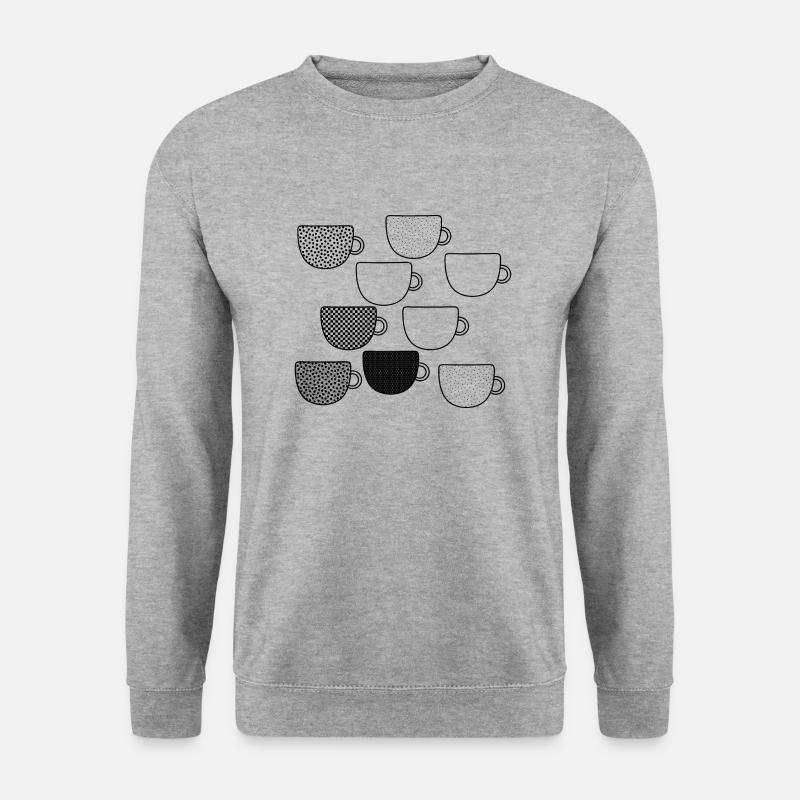 Tassen - Unisex Pullover - Weißgrau meliert