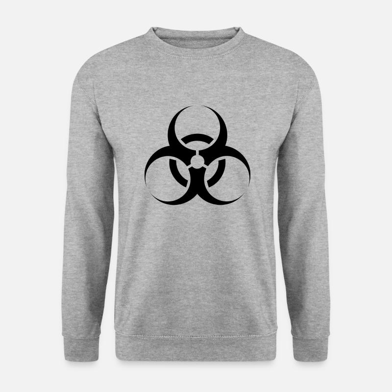 Biohazard - Unisex Pullover - Weißgrau meliert