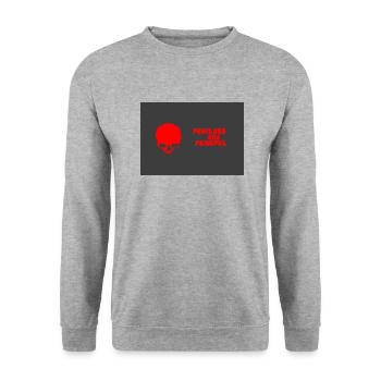 Fearless and Faithfull - Unisex Sweatshirt - salt & pepper - Front - Alina (178cm) & Michal (187cm)