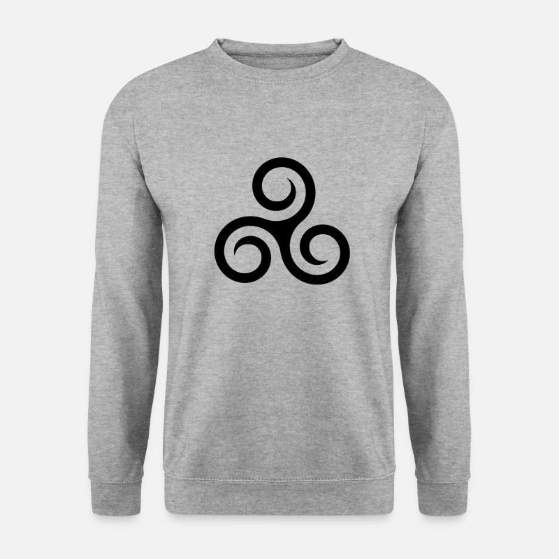 Triskell - Unisex Pullover - Weißgrau meliert