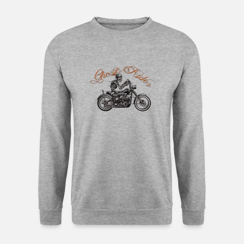 Ghost Rider1 - Unisex Pullover - Weißgrau meliert