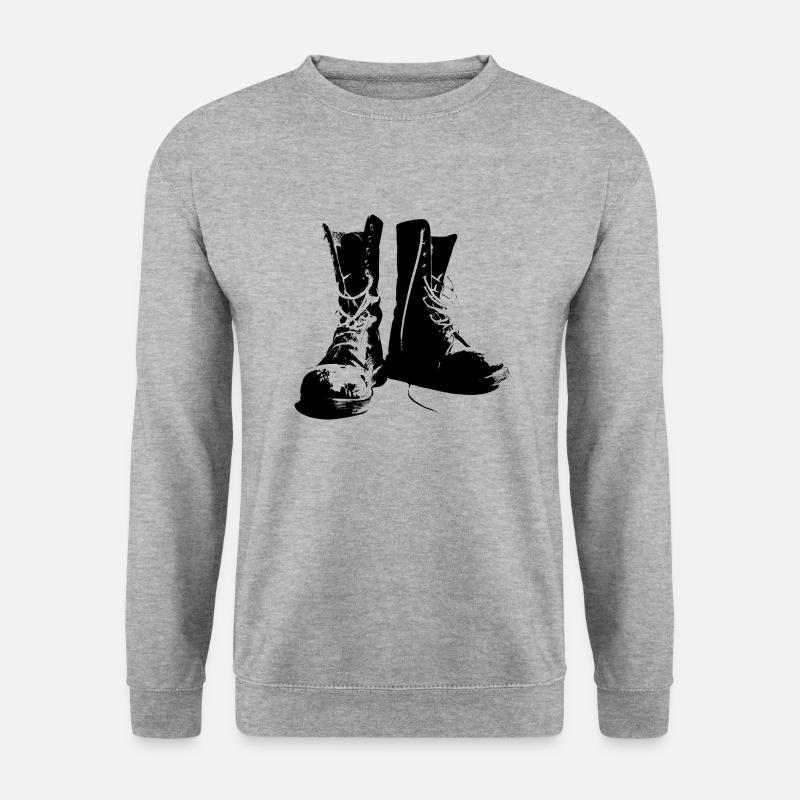 punks boots - Unisex Sweatshirt - salt & pepper
