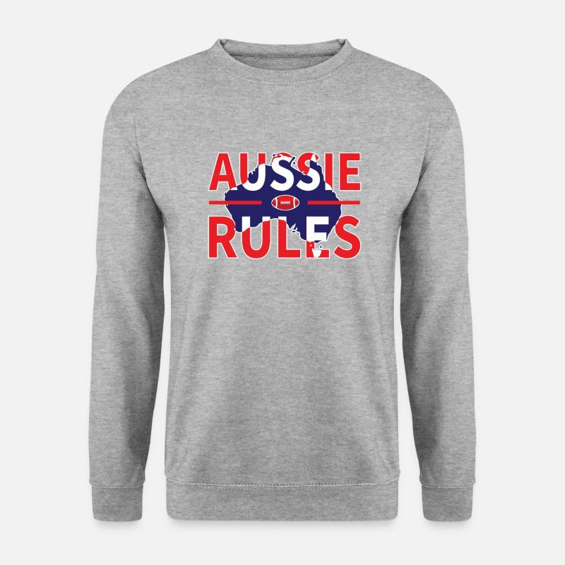 AUSSIE RULES - Unisex Sweatshirt - salt & pepper