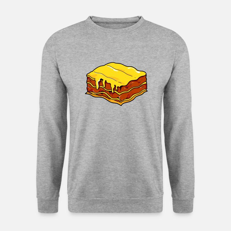 Lasagne - Unisex Pullover - Weißgrau meliert