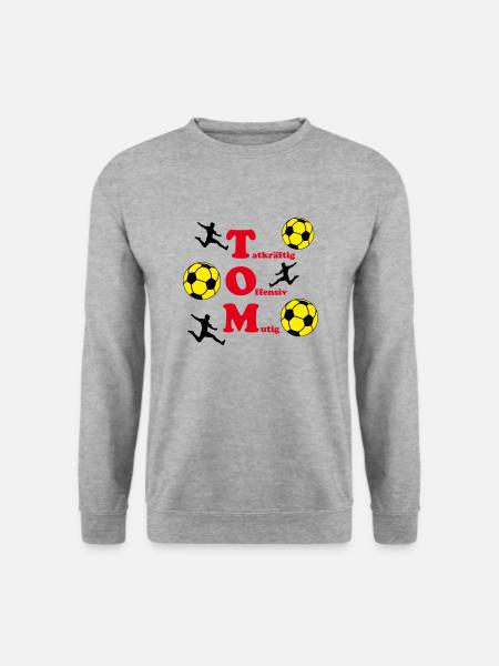 Tom - Unisex Pullover - Weißgrau meliert
