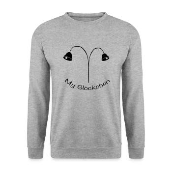 My Glöckchen - Unisex Pullover - Weißgrau meliert - Vorne - Alina (178cm) & Michal (187cm)