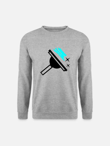 Window cleaner - Unisex Sweatshirt - salt & pepper