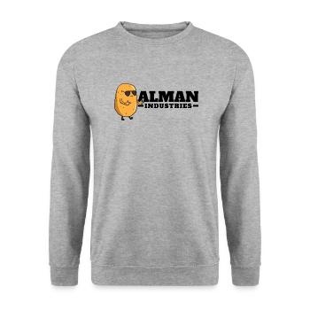 Coole Kartoffel - Unisex Pullover - Weißgrau meliert - Vorne - Alina (178cm) & Michal (187cm)