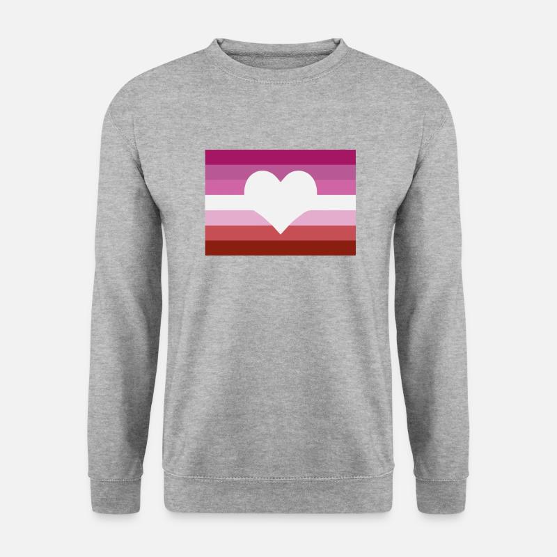 LGBTQ+ Lesbian - Unisex Pullover - Weißgrau meliert