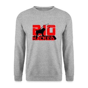 Bio Hacked - Unisex Sweatshirt - salt & pepper - Front - Alina (178cm) & Michal (187cm)
