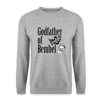 Godfather of Bembel #FrankfurtShirts - Unisex Sweatshirt - salt & pepper - Front - Alina (178cm) & Michal (187cm)