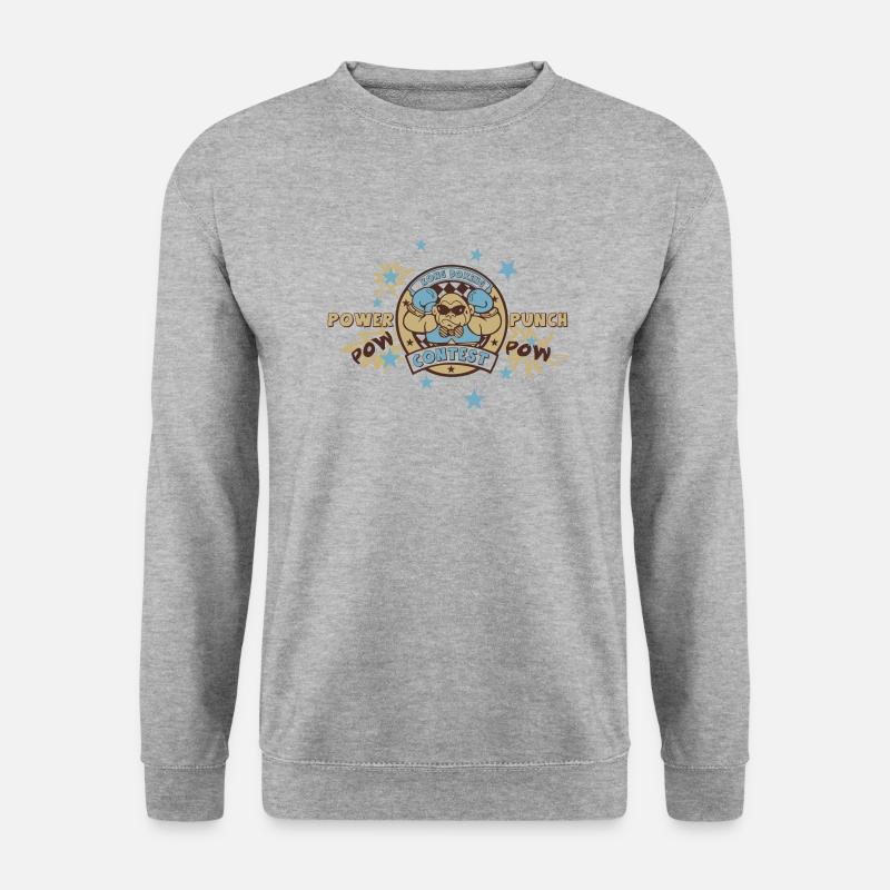 Power Punch - Unisex Pullover - Weißgrau meliert