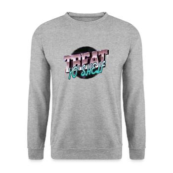 comptable féminin cadeau geek meilleures citations - Sweat-shirt Unisexe - gris chiné - Devant - Alina (178cm) & Michal (187cm)