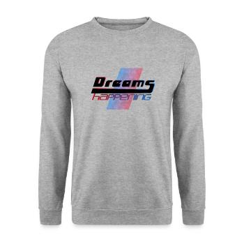 Dreams susediendo - Unisex Sweatshirt - salt & pepper - Front - Alina (178cm) & Michal (187cm)