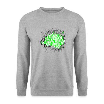 birthday present present idea joke funny quote - Unisex Sweatshirt - salt & pepper - Front - Alina (178cm) & Michal (187cm)
