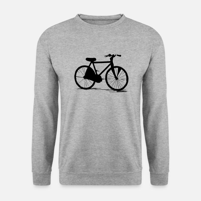 Bicycle Doodle Bicycles Cycling Vector 5 - Unisex Sweatshirt - salt & pepper