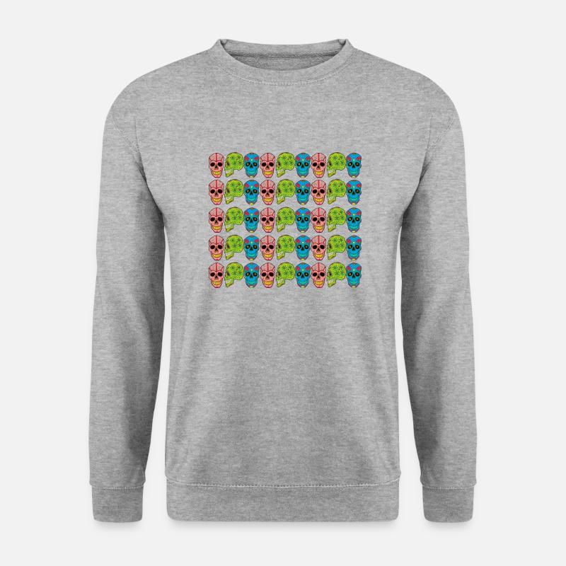 CALAVERITAS - Unisex Pullover - Weißgrau meliert