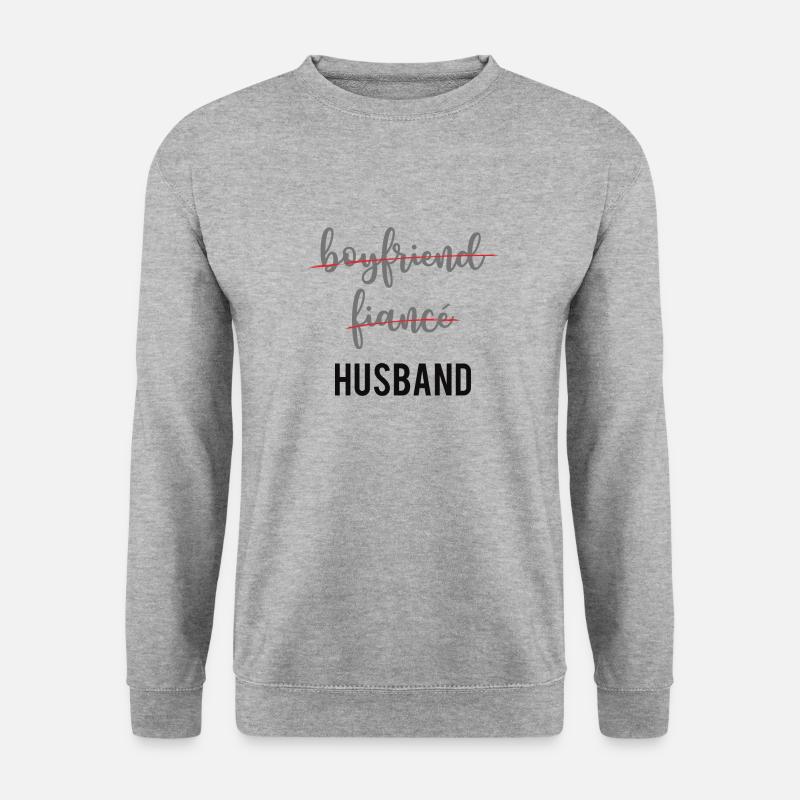 FREUND VERLOBTER EHEMANN - Unisex Pullover - Weißgrau meliert
